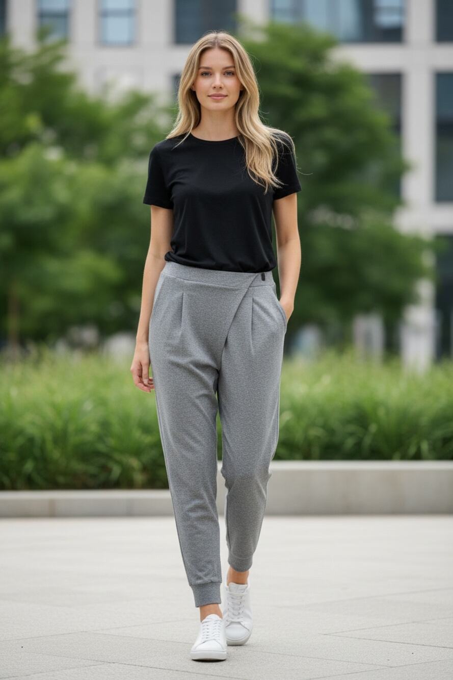 HALARA Pants Size XL NEW Heather Gray Joggers w/ Pockets